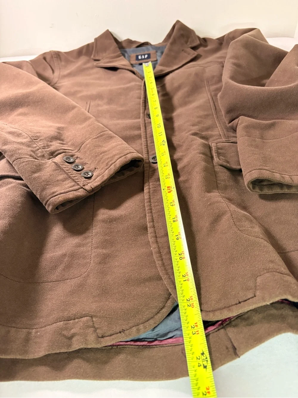 GAP Men's Brown Lightweight Shirt Jacket